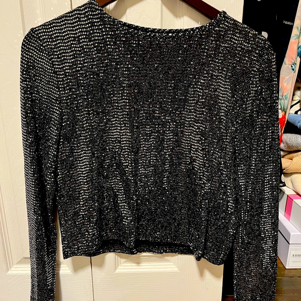 Metallic crop top